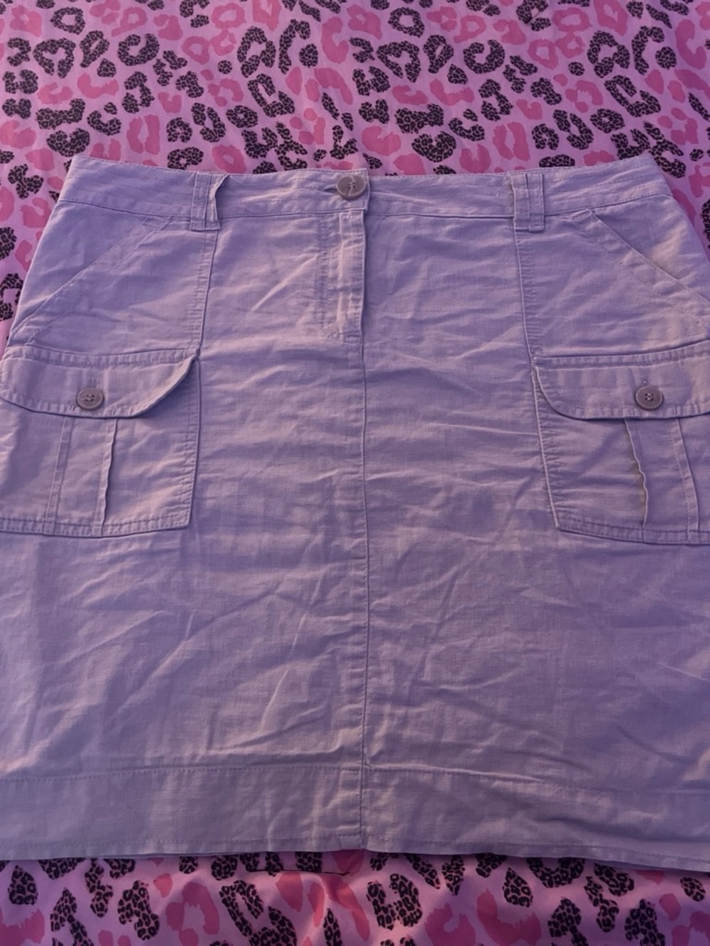 Dalia Collection Light Purple Cargo Skirt